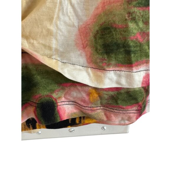 Simply Vera Vera Wang Womens Medium Multicolor Printed Long Sleeve Knit Top - Picture 7 of 7